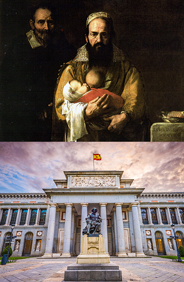 prado museum madrid spain Jusepe de Ribera’s masterpiece Magdalena Ventura with Her Husband and Son