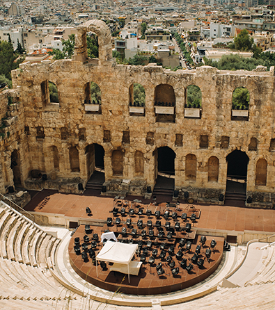 Odeon of Herodes Atticus Athens cultural guide art theater design