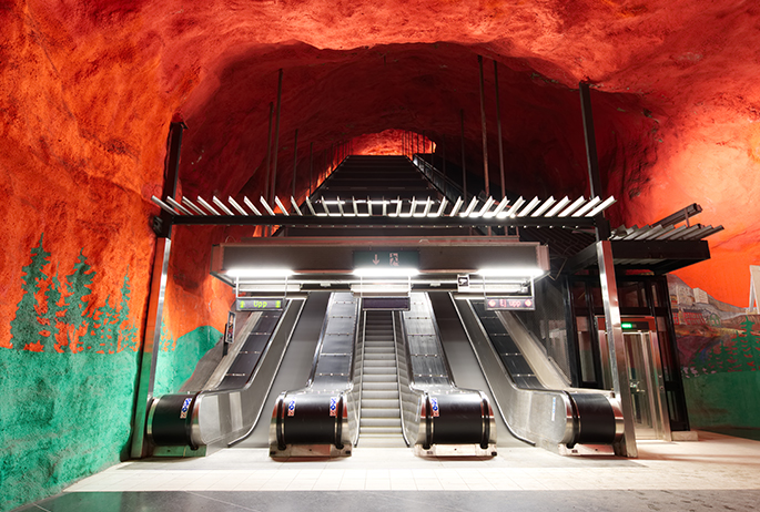 Metro art Stockholm Sweden