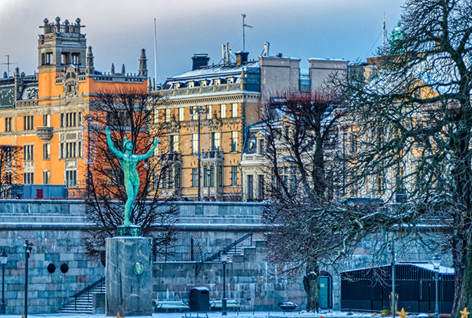 Stockholm in the winter