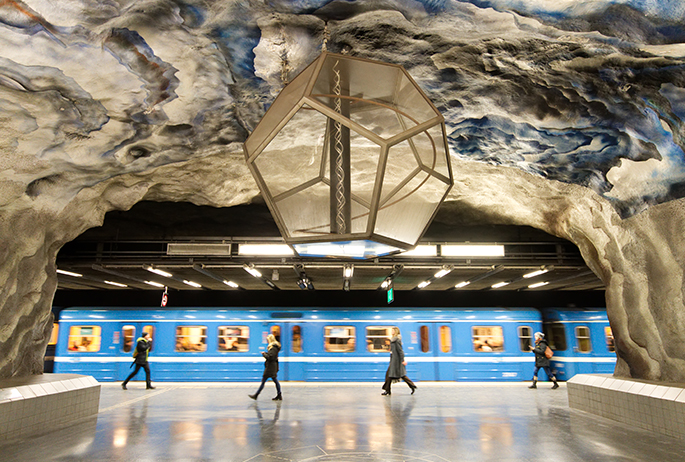 Metro art in Stockholm