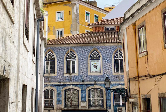 Lisbon street ceramic tiles Portugal