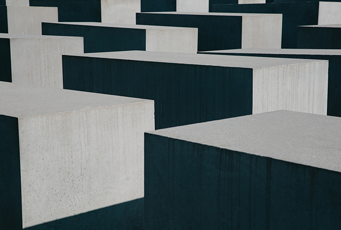 The Memorial to the Murdered Jews of Europe, also known as the Holocaust Memorial, is a memorial in Berlin to the Jewish victims of the Holocaust, designed by architect Peter Eisenman and Buro Happold.