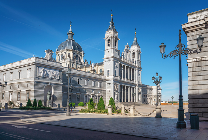 Catedral de la Almudena in Madrid Spain