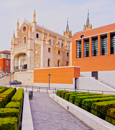 San Jerónimo el Real and Prado Museum in Madrid Spain