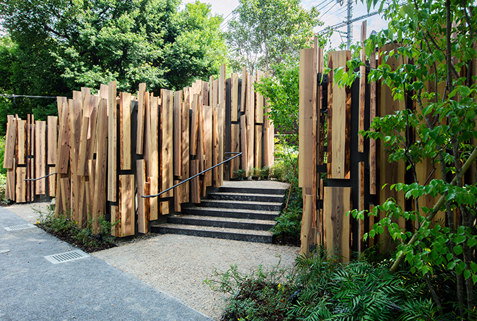 Nabeshima Shoto Park Toilet by Kengo Kuma. Photo: Satoshi Nagare