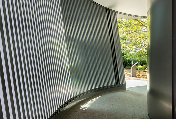 Jingu-Dori Park Toilet by Tadao Ando. Photo: Satoshi Nagare