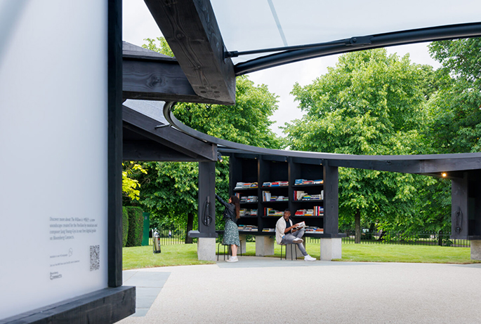 Serpentine Pavilion 2024, Archipelagic Void, designed by Minsuk Cho, Mass Studies. © Mass Studies. Photo: Iwan Baan. Courtesy: Serpentine.