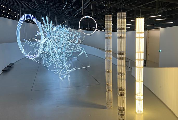 Exhibition: Forms in Space… by Light (in Time). Photo: Shachaf Dekel MAAT - Museum of Art, Architecture and Technology Lisbon Portugal