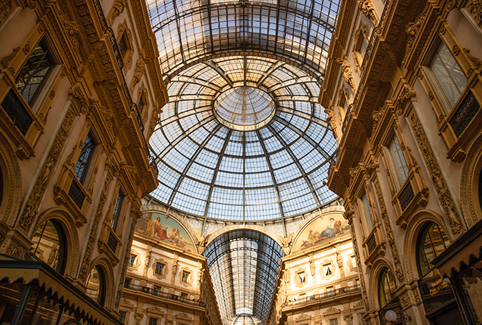 Galleria Vittorio Emanuele II. Photo: Envato Elements Galleria Vittorio Emanuele II Milan Italy