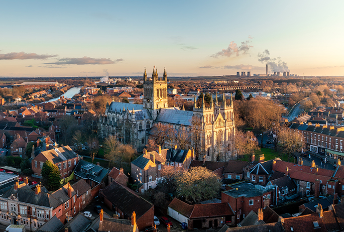 Wakefield Cathedral, Yorkshire. Photo: Envato Elements Wakefield Cathedral, Yorkshire UK