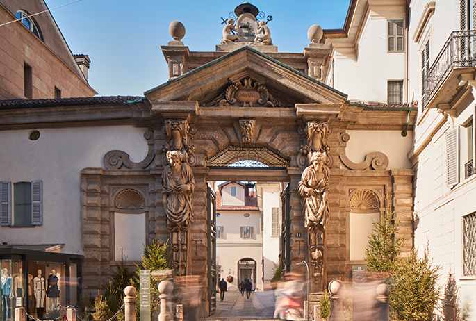 Photo courtesy of Portrait Milano design historic hotel Portrait Milano Quadrilatero della Moda Corso Venezia