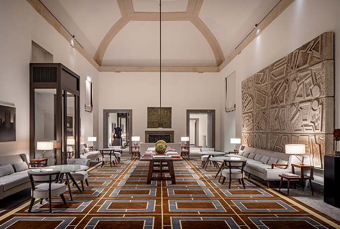 Photo courtesy of Portrait Milano design historic hotel Portrait Milano Quadrilatero della Moda Corso Venezia