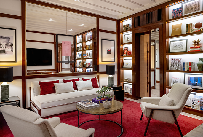 Photo courtesy of Portrait Milano design historic hotel Portrait Milano Quadrilatero della Moda Corso Venezia