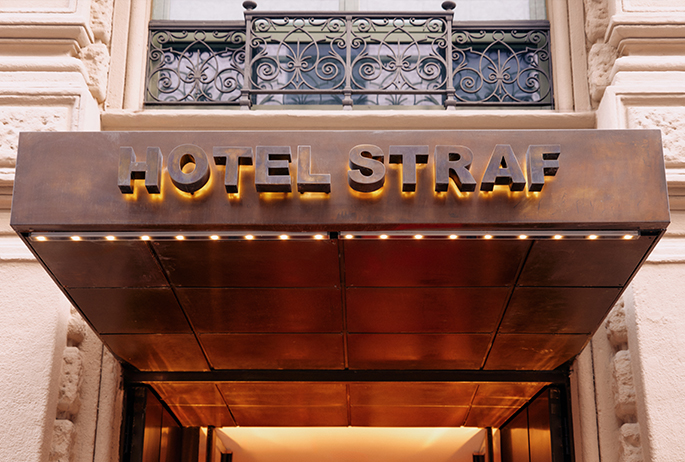 Photo courtesy of STRAF hotel&bar STRAF hotel&bar member of design hotels Milan