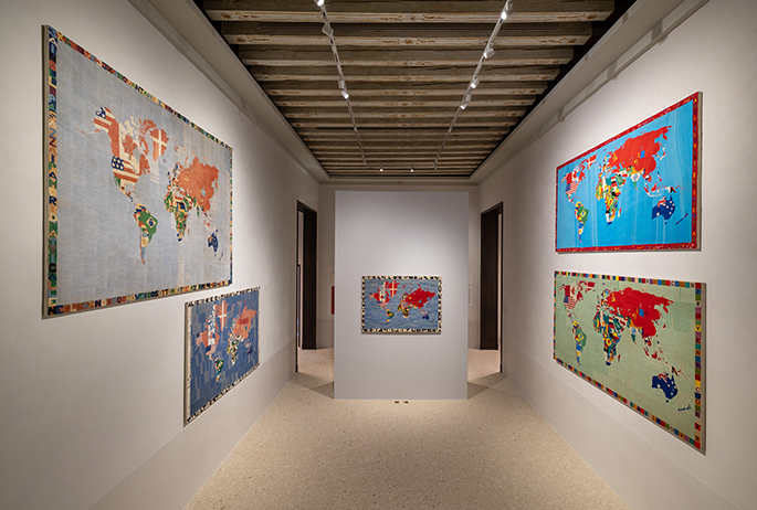 Alighiero Boetti Installation views at SMAC Venice SMAC San Marco Art Centre Venice Italy