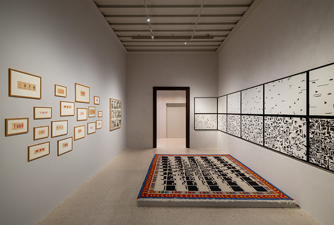 Alighiero Boetti Installation views at SMAC Venice SMAC San Marco Art Centre Venice Italy